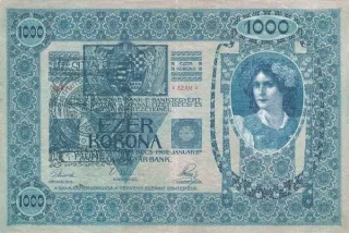 Croatian States 1.000 Corone, 1920 image